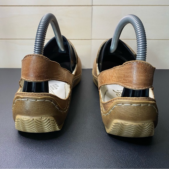 Rieker Tan Cut-Out Flats Size 6.5-7 - Picture 6 of 12
